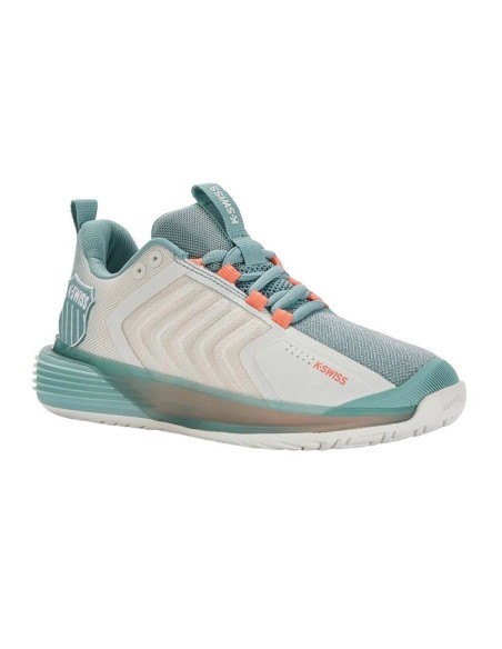 Kswiss Ultrashot 3 Blanco Verde Mujer | Ofertas de pádel